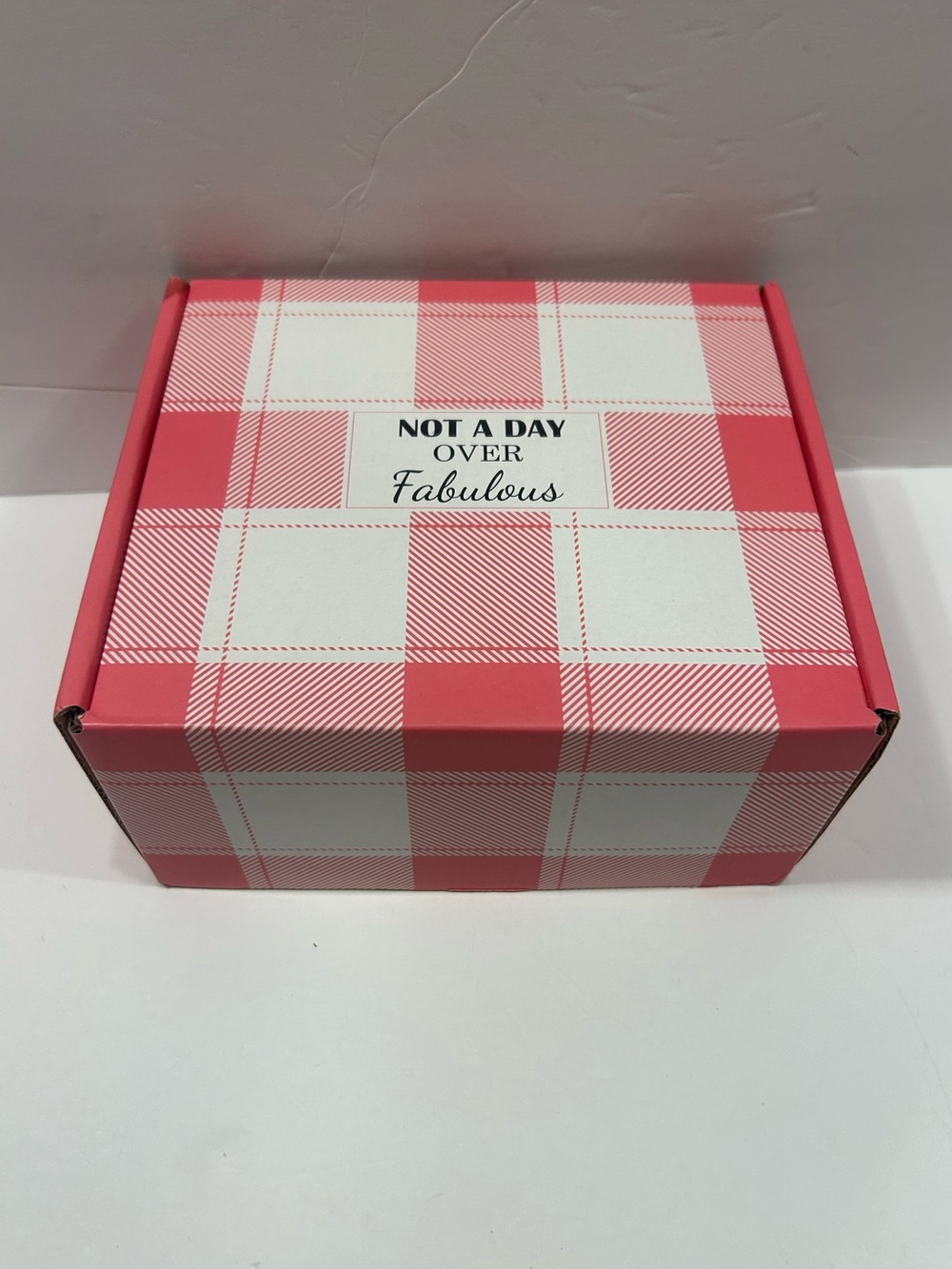 Not A Day Over Fabulous Birthday Gift Set Tumbler Candle Card Flowers NIB - Picture 5 of 5